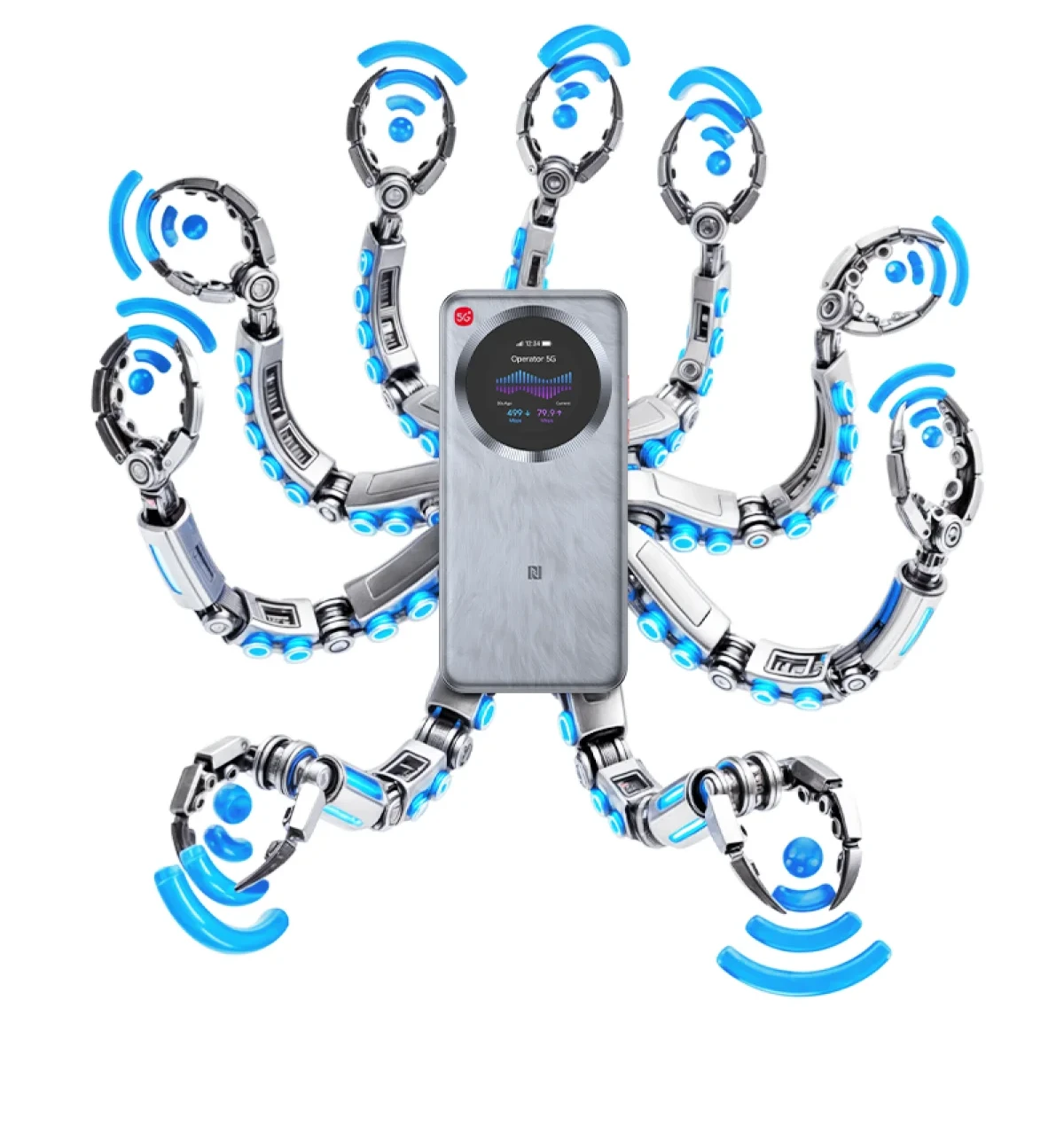 ZTE U30 Pro z 9 antenami i zasięgiem dookólnym 360 stopni.